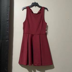 homecoming burgundy dress , size 13